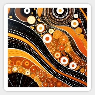 Explore the Cultural Depth: Australian Aboriginal Art and Unique Visual Traditions Sticker